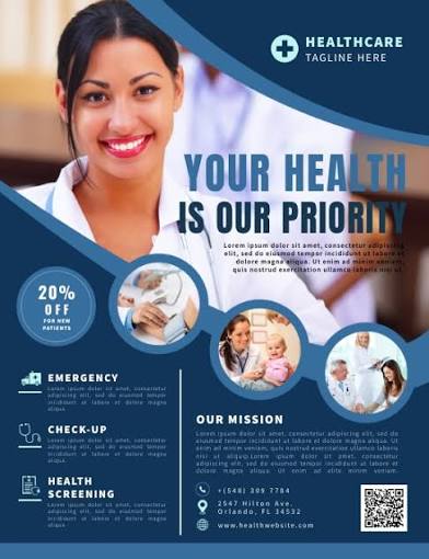 Healthcare flyer